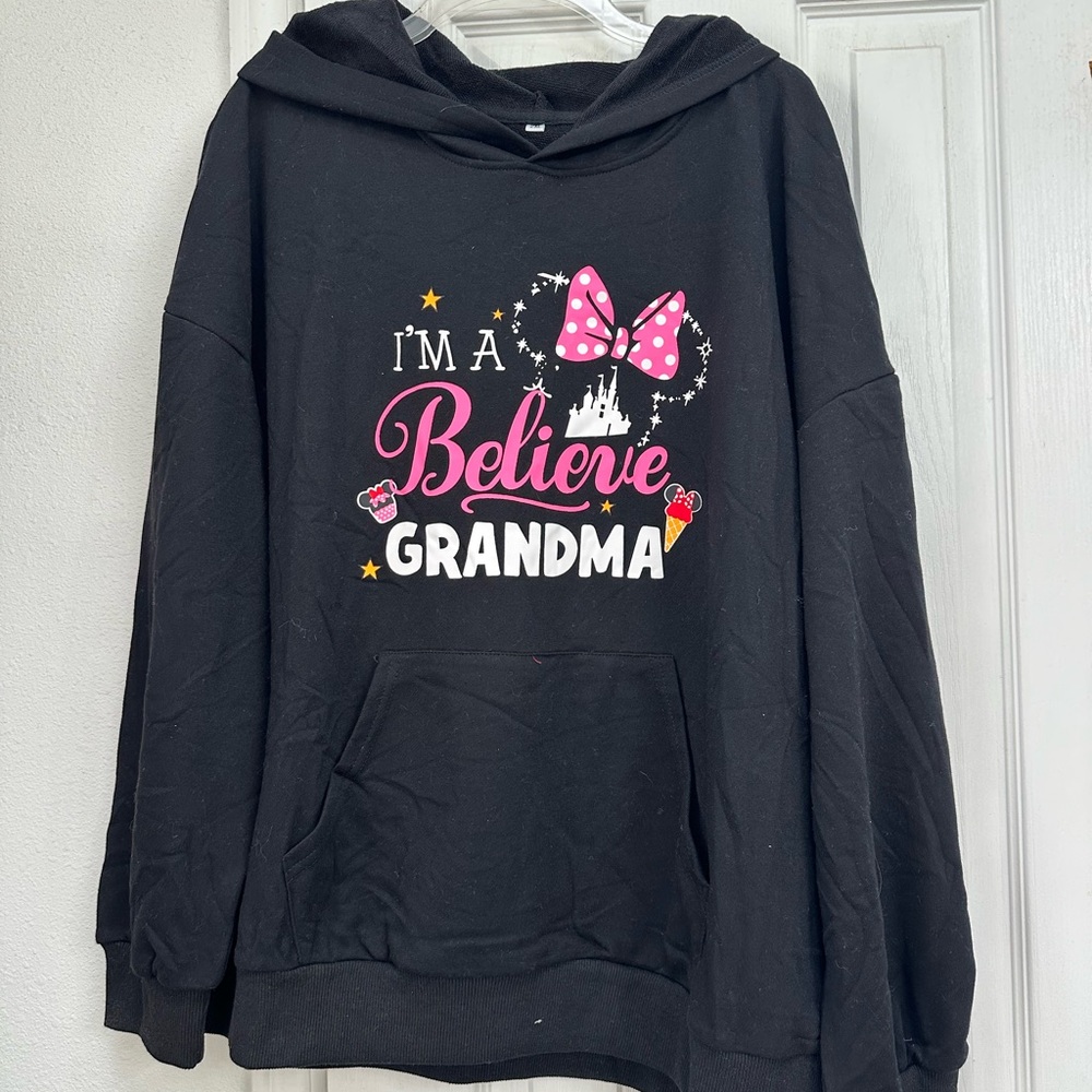 **NWOT Black Grandma Disney Hoodie 2XL